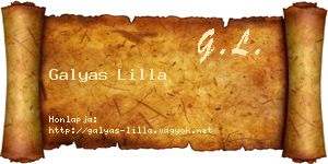 Galyas Lilla névjegykártya